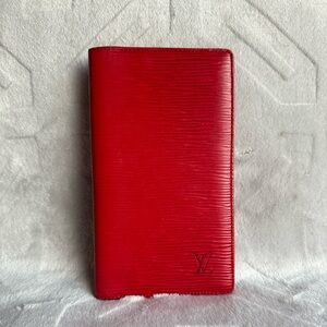 Louis Vuitton Epi Red Card Holder | Passport Holder – Made in Spain - LV